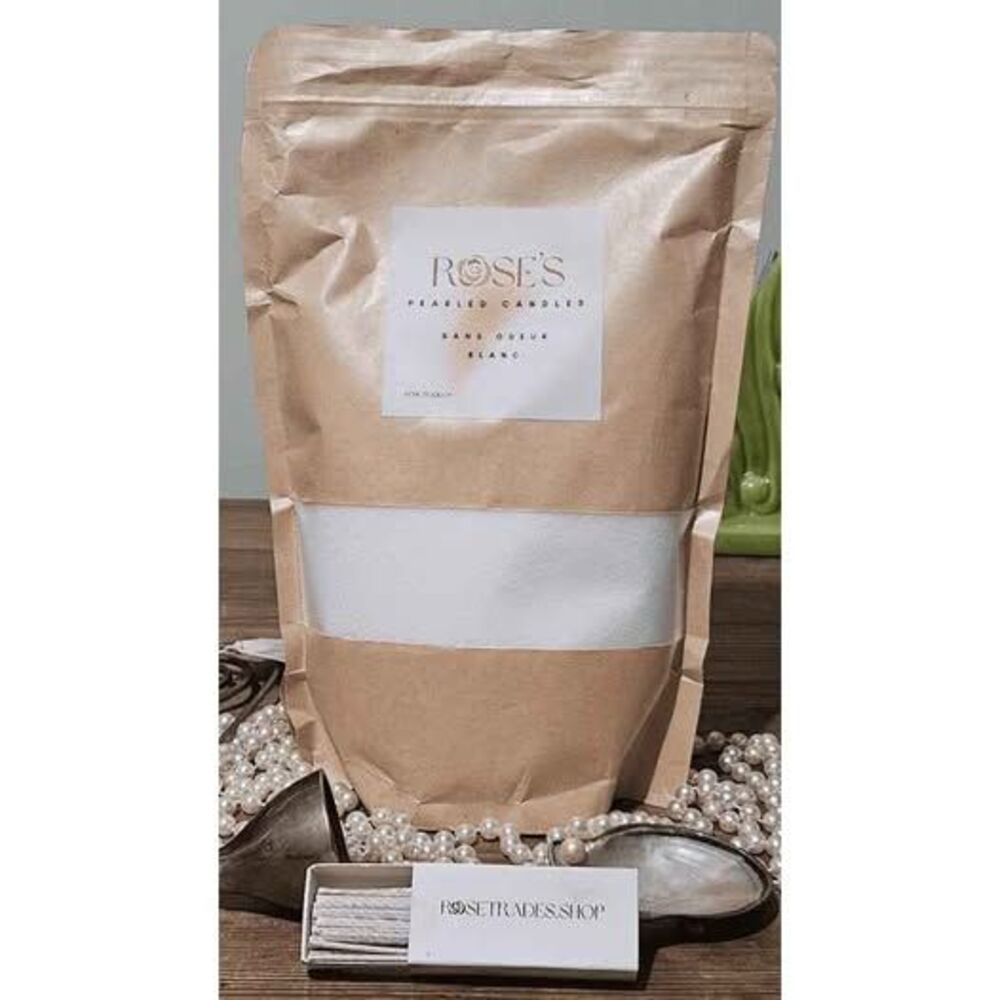 Rose's Pearled Candles (White)
